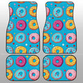Blue Donuts Car Floor Mats Custom Girly Pattern Car Accessories - Gearcarcover - 1