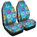 Blue Donuts Car Seat Covers Custom Girly Pattern Car Accessories - Gearcarcover - 3