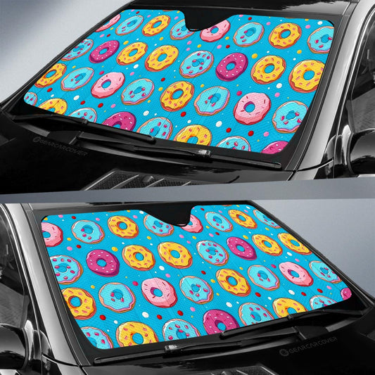 Blue Donuts Car Sunshade Custom Girly Pattern Car Accessories - Gearcarcover - 2