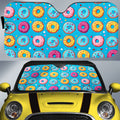 Blue Donuts Car Sunshade Custom Girly Pattern Car Accessories - Gearcarcover - 1