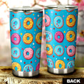 Blue Donuts Tumbler Cup Custom Girly Pattern Car Accessories - Gearcarcover - 2