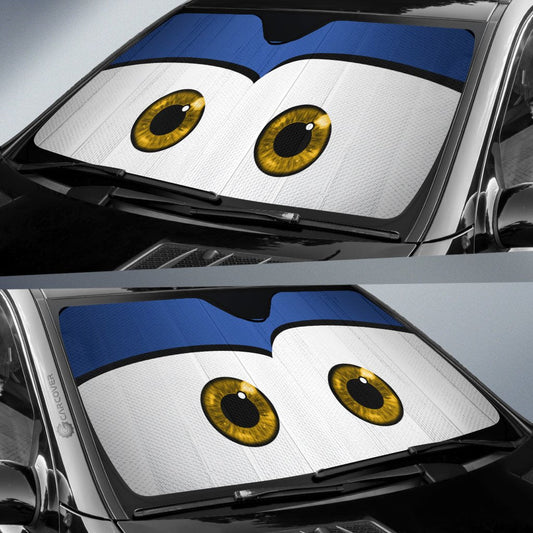 Blue McQueen Car Eyes Sun Shade Custom Funny Car Accessories - Gearcarcover - 2