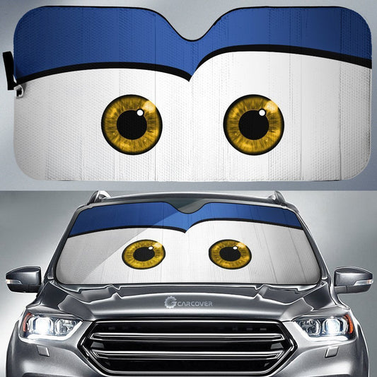 Blue McQueen Car Eyes Sun Shade Custom Funny Car Accessories - Gearcarcover - 1
