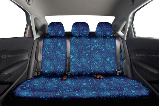 Blue Paisley Pattern Car Back Seat Covers Custom Car Accessories - Gearcarcover - 2