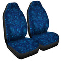 Blue Paisley Pattern Car Seat Covers Custom Car Accessories - Gearcarcover - 3