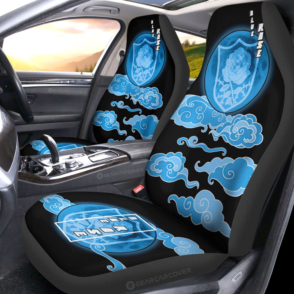 Blue Rose Car Seat Covers Custom Car Interior Accessories - Gearcarcover - 2