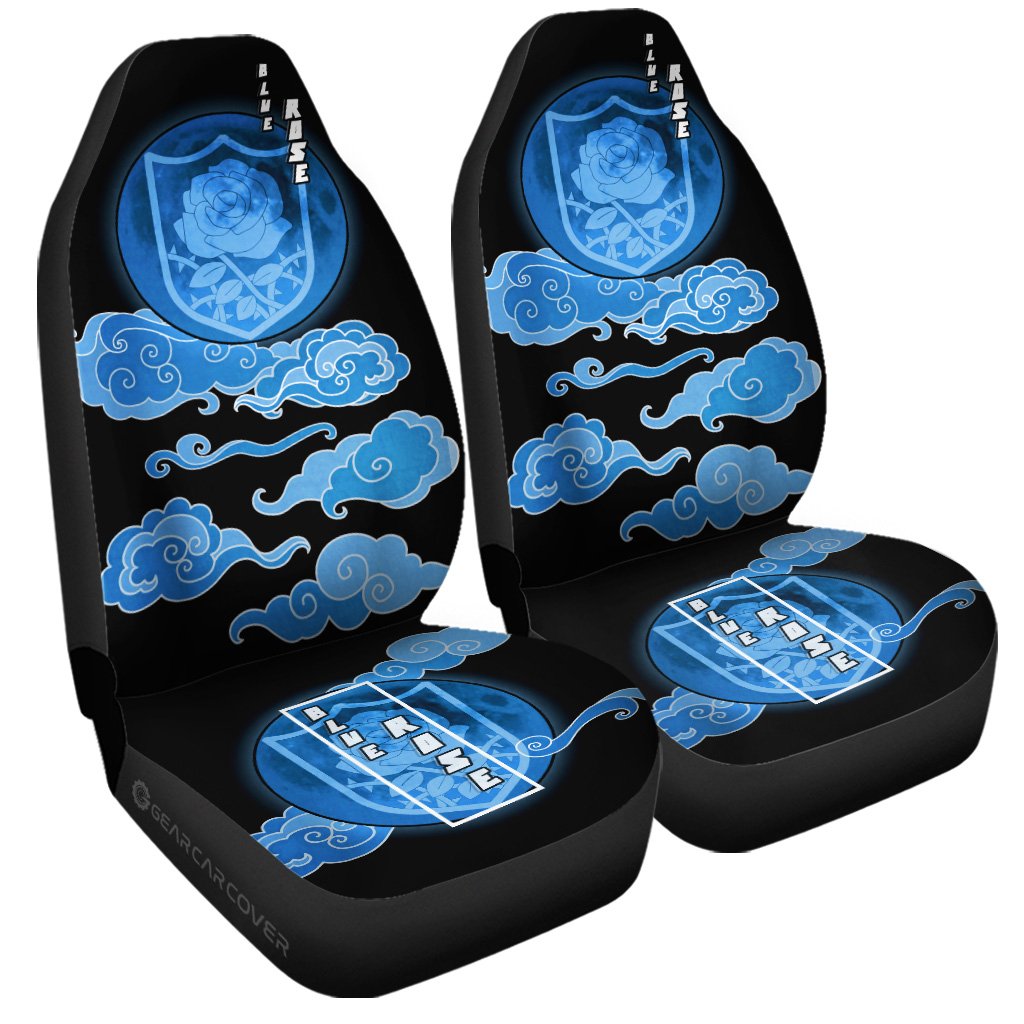 Blue Rose Car Seat Covers Custom Car Interior Accessories - Gearcarcover - 3