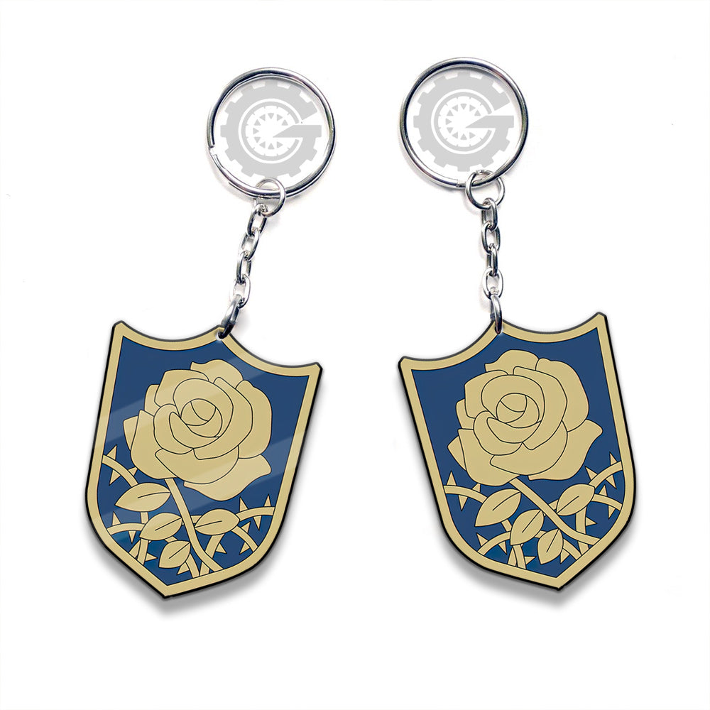 Blue Rose Keychain Custom Car Accessories - Gearcarcover - 3