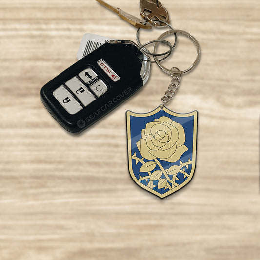 Blue Rose Keychain Custom Car Accessories - Gearcarcover - 1