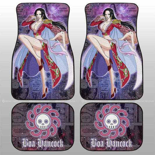 Boa Hancock Car Floor Mats Custom Car Accessories Manga Galaxy Style - Gearcarcover - 2