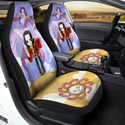 Boa Hancock Car Seat Covers Custom Map Car Accessories For Fans - Gearcarcover - 1