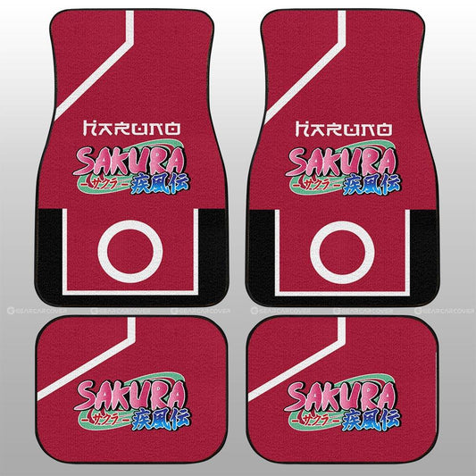 Boruto Sakura Uniform Car Floor Mats Custom Anime Car Interior Accessories - Gearcarcover - 2