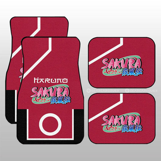 Boruto Sakura Uniform Car Floor Mats Custom Anime Car Interior Accessories - Gearcarcover - 1