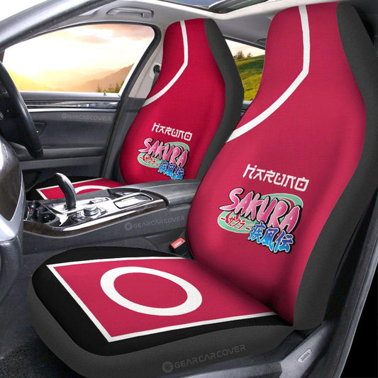 Boruto Sakura Uniform Car Seat Covers Custom Anime Car Interior Accessories - Gearcarcover - 2