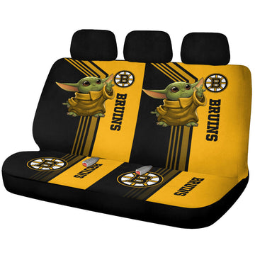 Boston Bruins Car Back Seat Covers Custom Car Accessories - Gearcarcover - 1