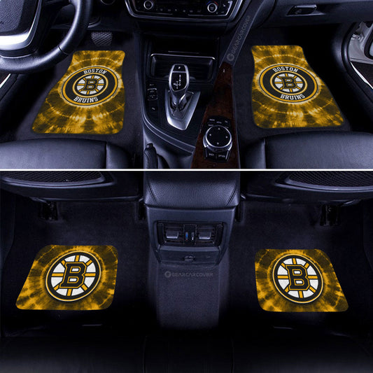Boston Bruins Car Floor Mats Custom Tie Dye Car Accessories - Gearcarcover - 2