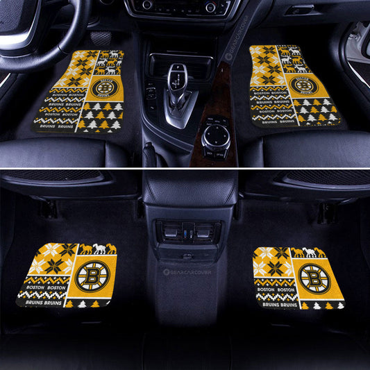 Boston Bruins Car Floor Mats Custom Ugly Style Car Accessories - Gearcarcover - 2