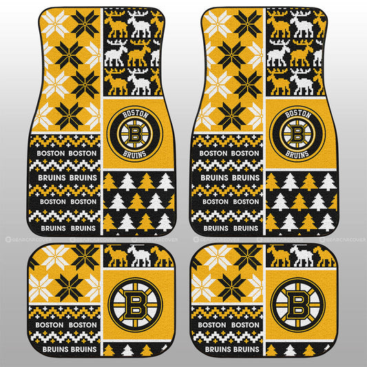 Boston Bruins Car Floor Mats Custom Ugly Style Car Accessories - Gearcarcover - 1
