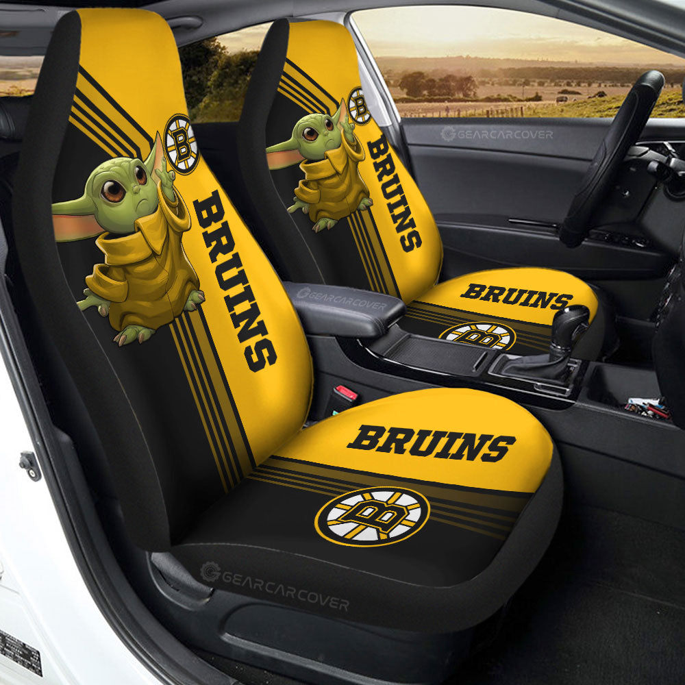 Boston Bruins Car Seat Covers Baby Yoda Car Accessories - Gearcarcover - 2