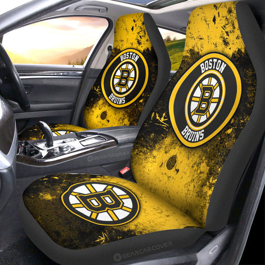 Boston Bruins Car Seat Covers Custom Car Accessories - Gearcarcover - 1