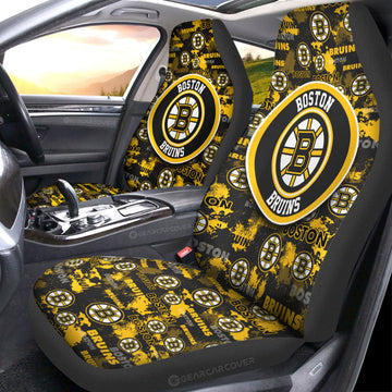 Boston Bruins Car Seat Covers Custom Car Accessories - Gearcarcover - 1