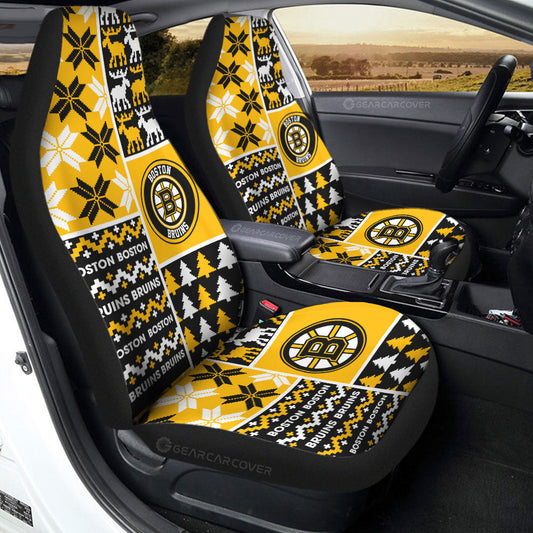 Boston Bruins Car Seat Covers Custom Ugly Style Car Accessories - Gearcarcover - 2