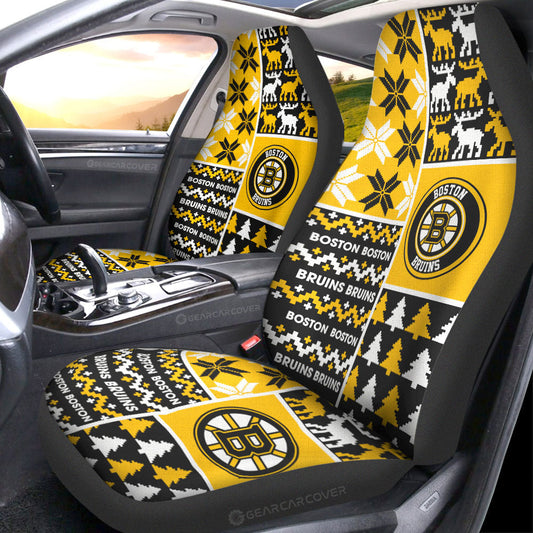 Boston Bruins Car Seat Covers Custom Ugly Style Car Accessories - Gearcarcover - 1