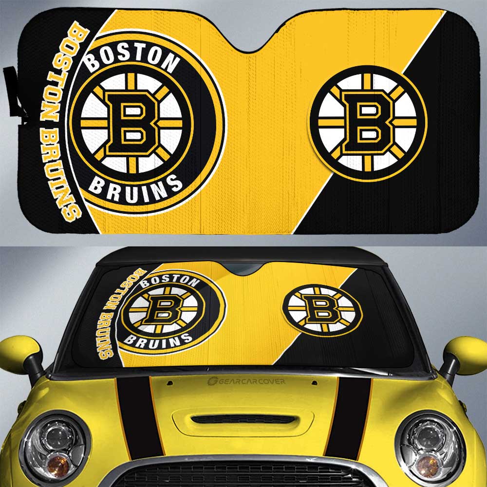 Boston Bruins Car Sunshade Custom Car Accessories For Fans - Gearcarcover - 1