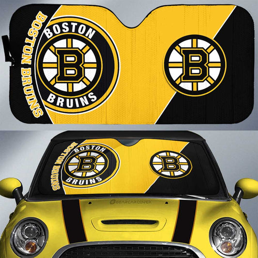 Boston Bruins Car Sunshade Custom Car Accessories For Fans - Gearcarcover - 1