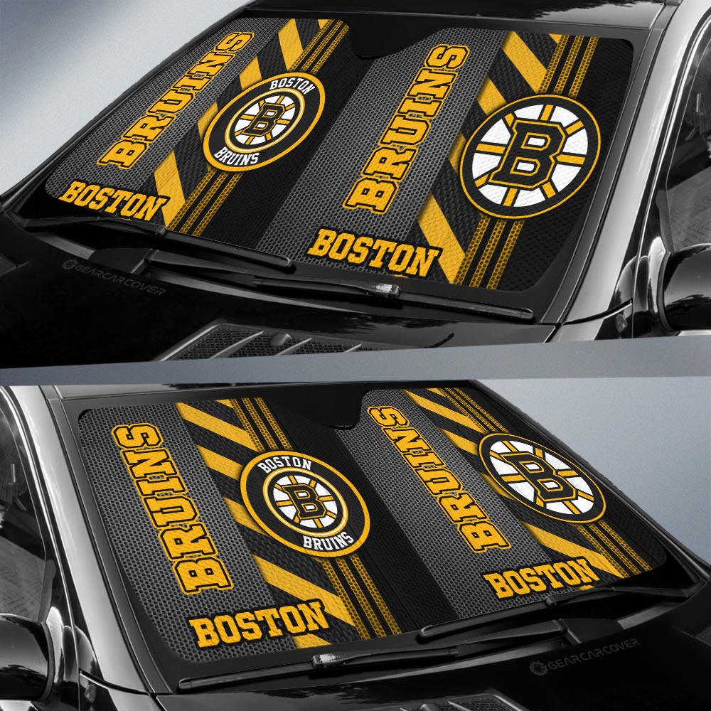 Boston Bruins Car Sunshade Custom Car Accessories - Gearcarcover - 2