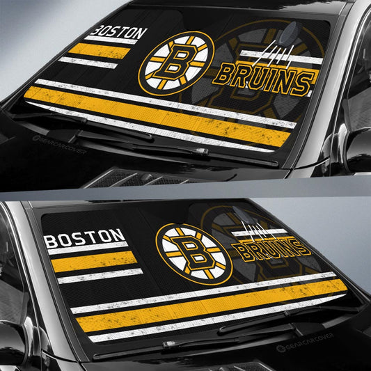 Boston Bruins Car Sunshade Custom Car Accessories - Gearcarcover - 2