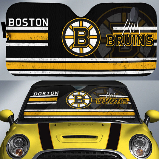 Boston Bruins Car Sunshade Custom Car Accessories - Gearcarcover - 1