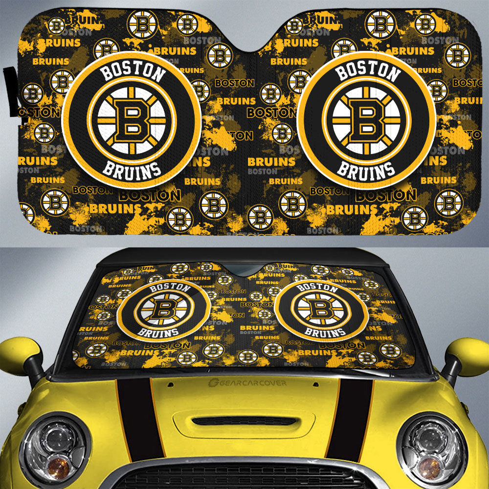 Boston Bruins Car Sunshade Custom Car Accessories - Gearcarcover - 1