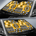Boston Bruins Car Sunshade Custom Ugly Style Car Accessories - Gearcarcover - 2