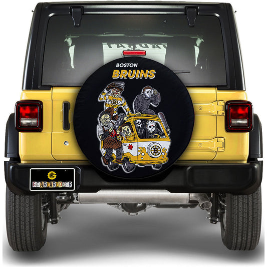 Boston Bruins Spare Tire Covers Horror Characters Car Accessories - Gearcarcover - 1