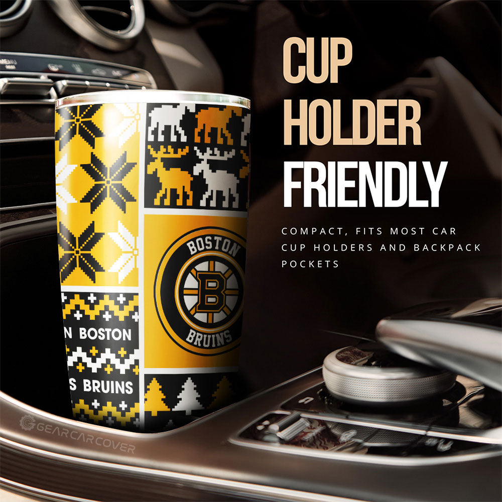 Boston Bruins Tumbler Cup Custom Ugly Style Car Accessories - Gearcarcover - 3