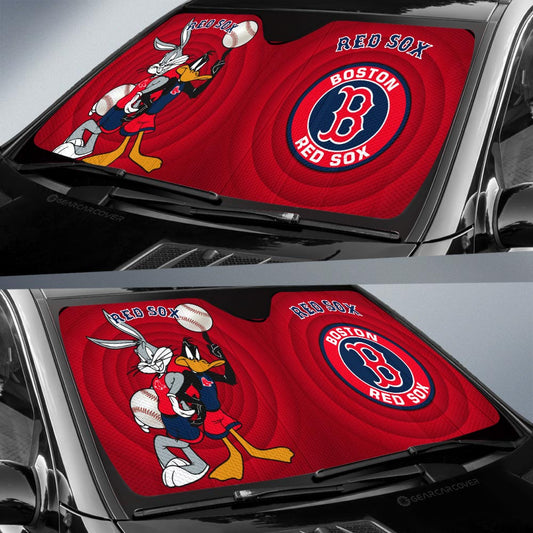 Boston Red Sox Car Sunshade Custom Car Accessories - Gearcarcover - 2