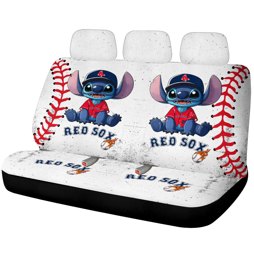 Bostons Red Sox Car Back Seat Covers Stitch Theme Collection - Gearcarcover - 1