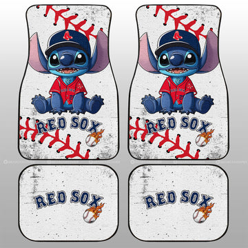 Bostons Red Sox Car Floor Mats Stitch Theme Collection - Gearcarcover - 1