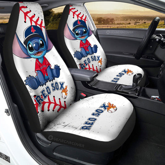 Bostons Red Sox Car Seat Covers Stitch Theme Collection - Gearcarcover - 2