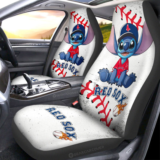 Bostons Red Sox Car Seat Covers Stitch Theme Collection - Gearcarcover - 1