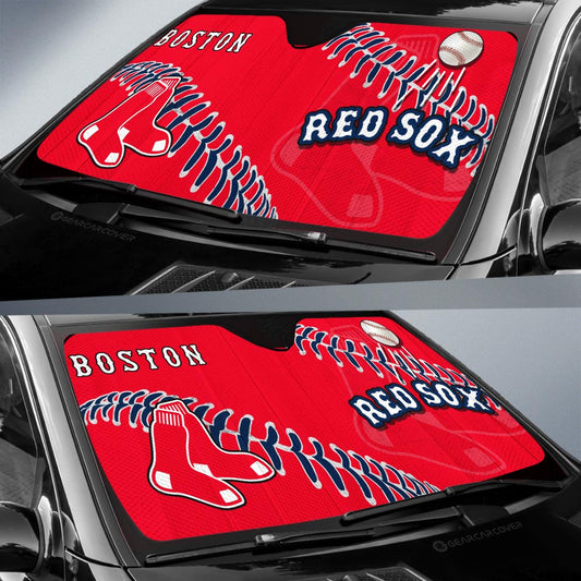 Bostons Red Sox Car Sunshade Custom Car Accessories - Gearcarcover - 2