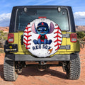 Bostons Red Sox Spare Tire Covers Camera Hole Stitch Theme Collection - Gearcarcover - 2