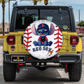 Bostons Red Sox Spare Tire Covers Camera Hole Stitch Theme Collection - Gearcarcover - 3