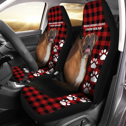 Boxer Car Seat Covers Custom Boxer Dog Lover Car Accessories - Gearcarcover - 1