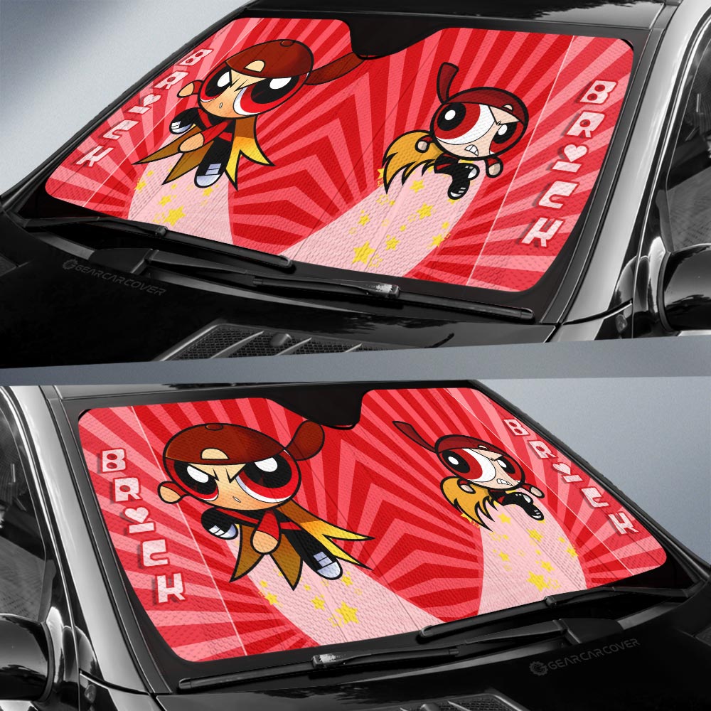 Brick The Powerpuff Girls Car Sunshade Custom Car Accessories - Gearcarcover - 2