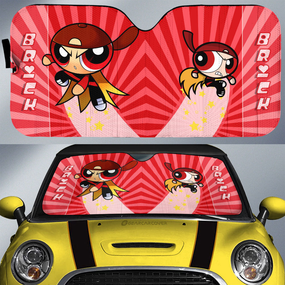 Brick The Powerpuff Girls Car Sunshade Custom Car Accessories - Gearcarcover - 1