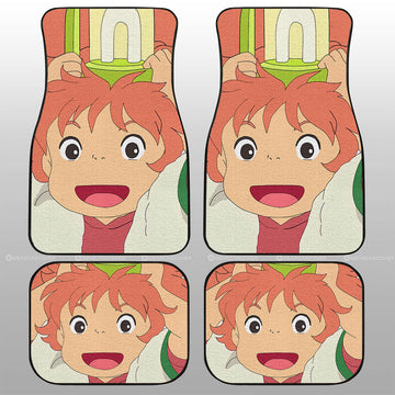 Brunhilde Car Floor Mats Custom Ponyo On The Cliff Car Accessories - Gearcarcover - 1