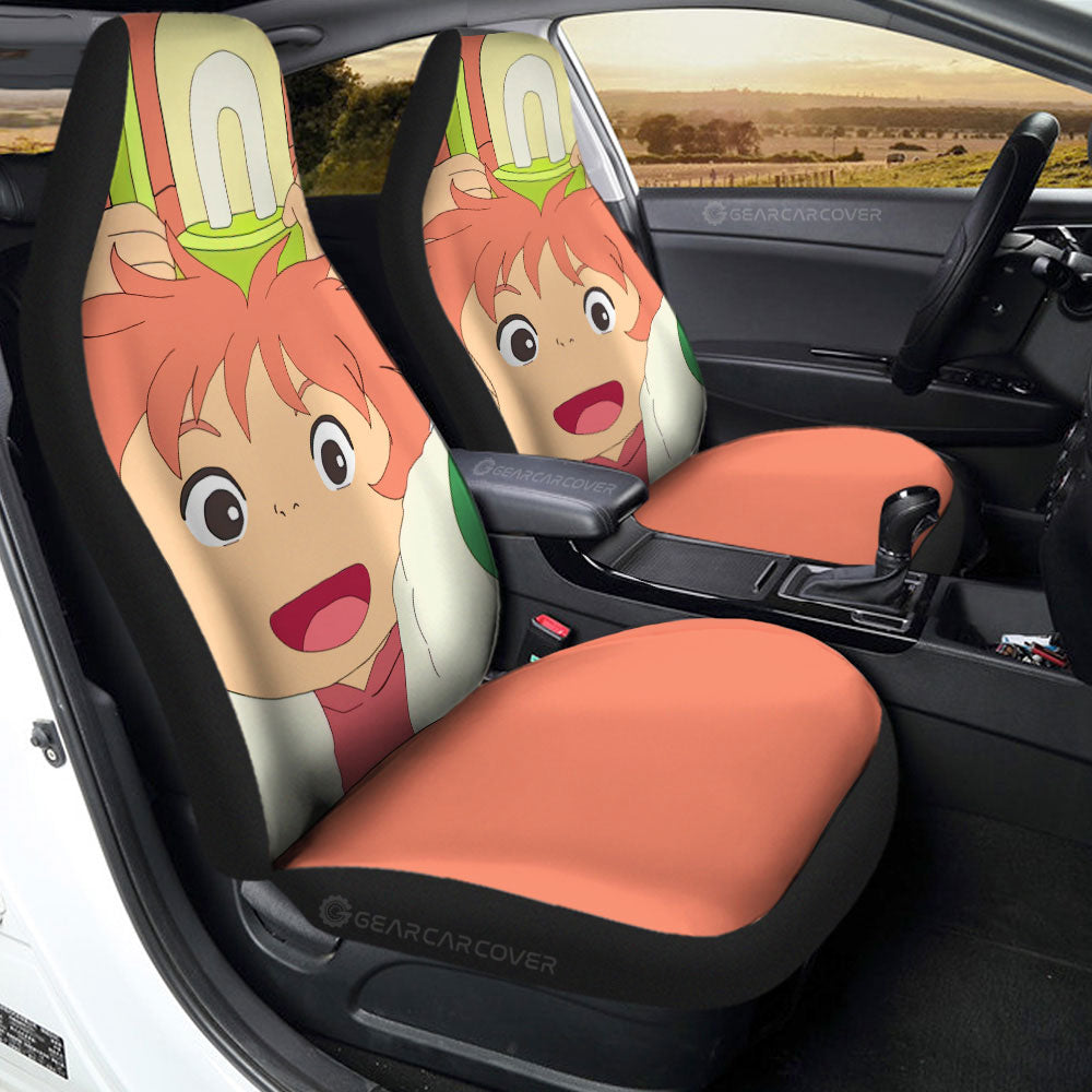 Brunhilde Car Seat Covers Custom Ponyo On The Cliff Car Accessories - Gearcarcover - 2