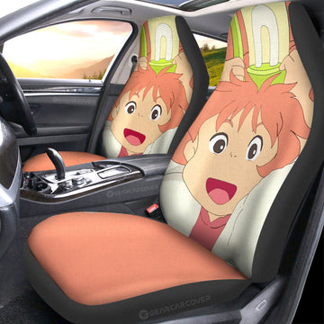 Brunhilde Car Seat Covers Custom Ponyo On The Cliff Car Accessories - Gearcarcover - 1